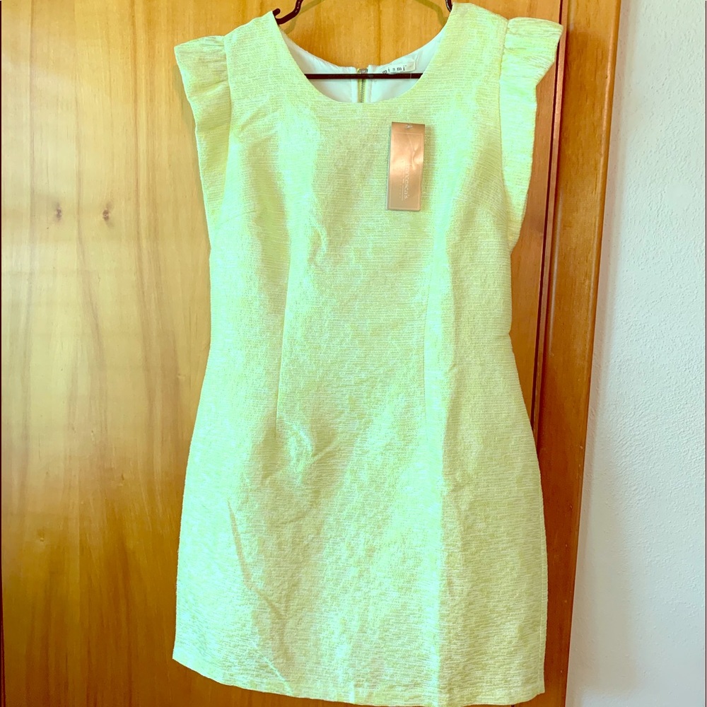 Bright yellow / green dress